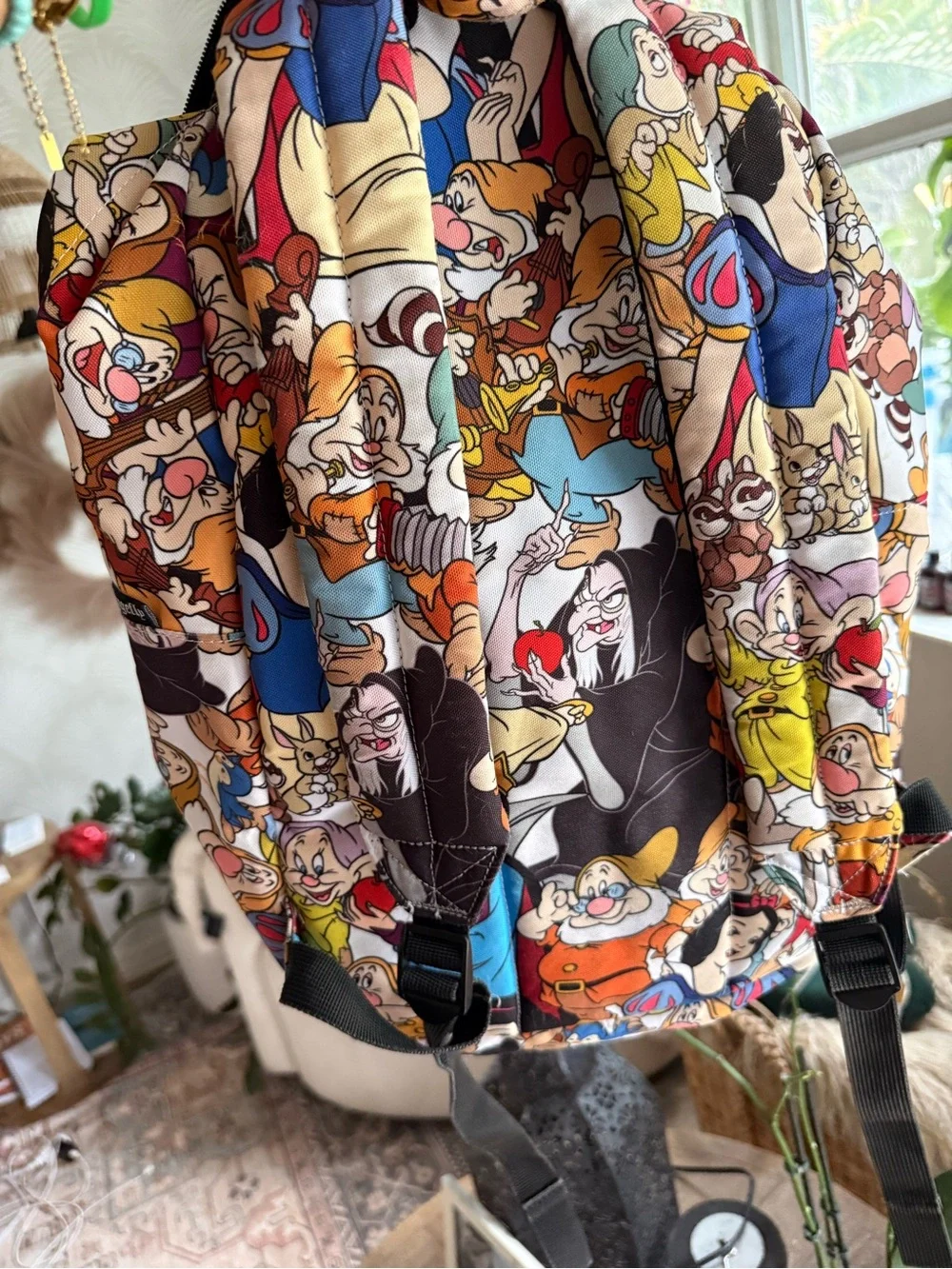 Loungefly Snow White Multi-Color Character Print Backpack